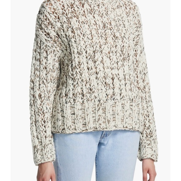 Theory Hand Knit Marled Wool Cashmere Blend Sweater, NWT, Size Small - Picture 5 of 7